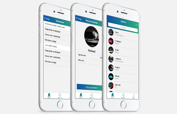 Pro Pool app functionaliteiten